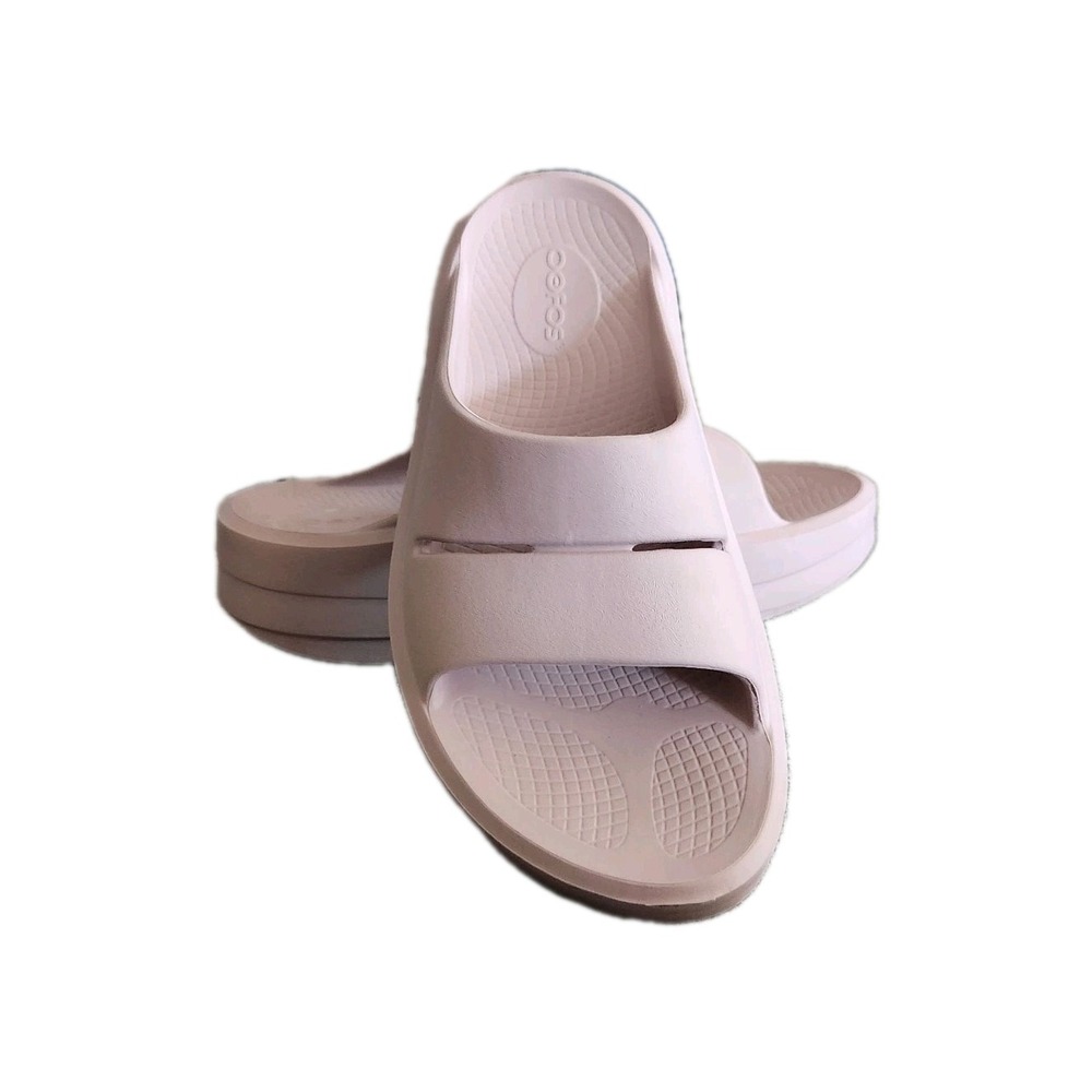 OOFOS Oomega Ooahh Comfort Recovery Platform Sandals Women's 8 Stardust